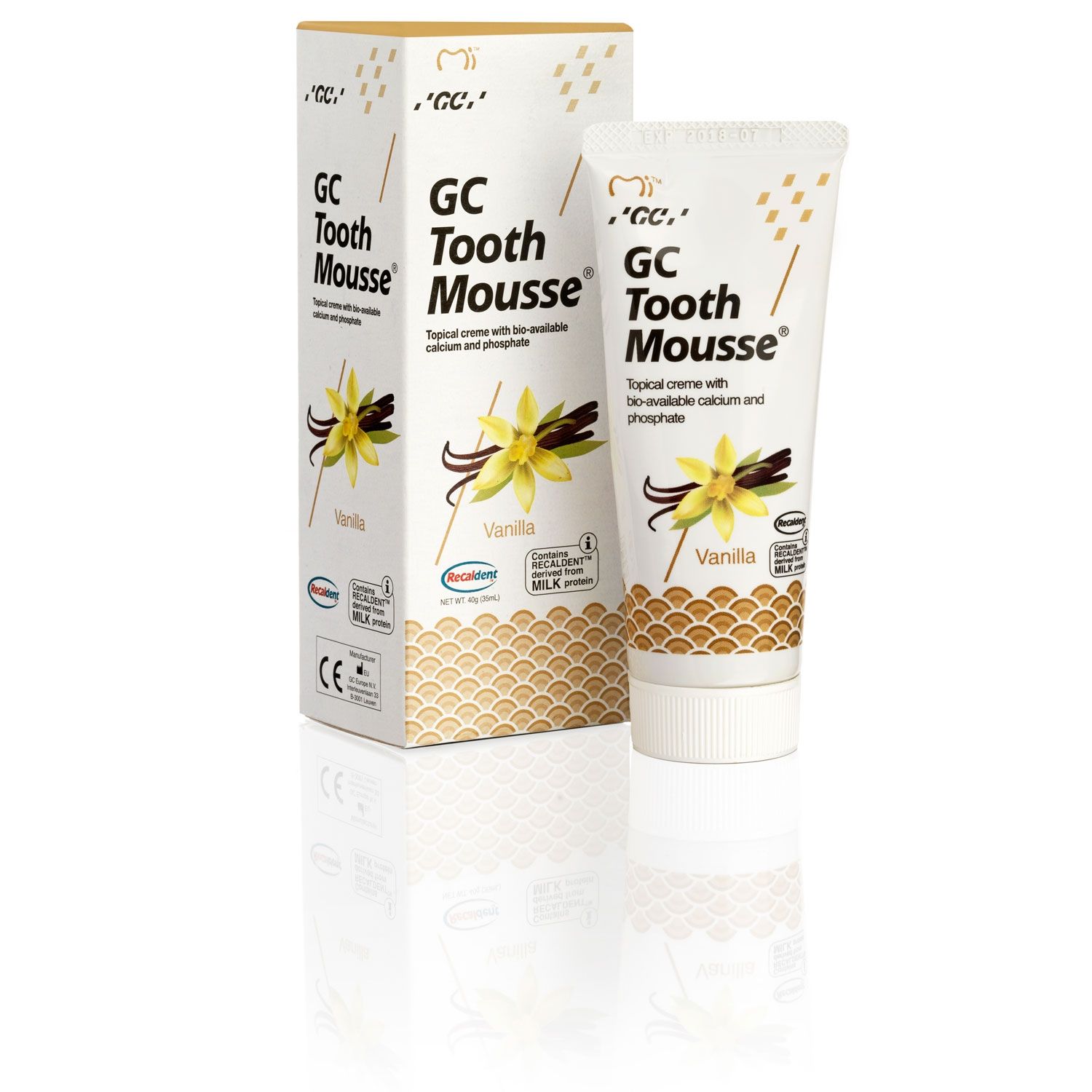 GC Tooth Mousse: Vanilla - 10 x 40g Tubes