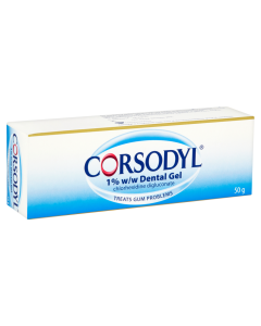 Corsodyl 1% w/w Dental Gel (50g)