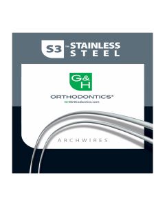 S304 Stainless Steel Archwires: TF1-U - Round .012 (25)