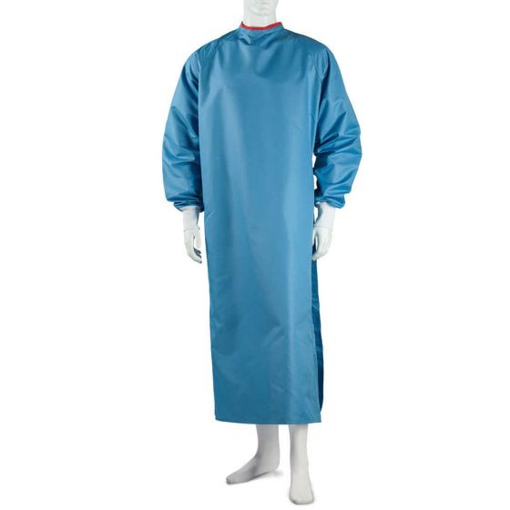 Pluritex Autoclavable Blue Surgical Gown - Small